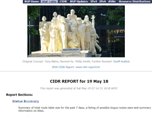 Tablet Screenshot of cidr-report.org